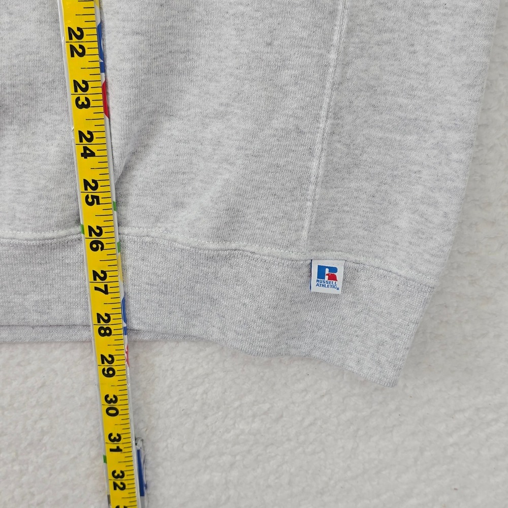 Vtg Russell Athletic Mens XXL Heather Gray Crewneck Fleece Sweatshirt Pullover - Picture 4 of 12